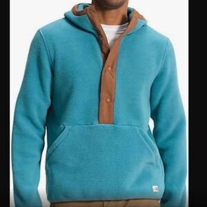 The North Face Blue and Brown Pullover